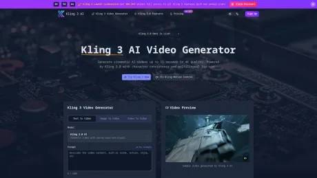 Kling 3.0 AI screenshot