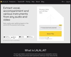 LALAL AI Voice Cleaner screenshot