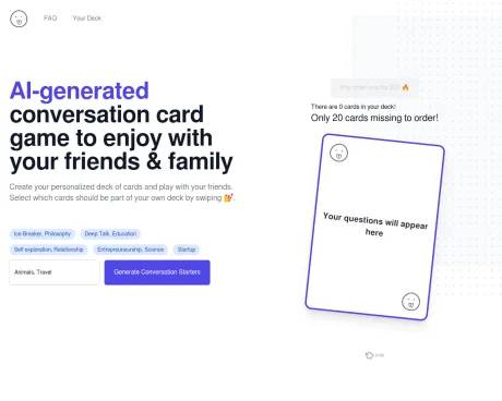 Langame card game screenshot