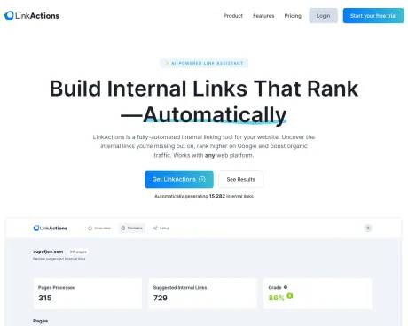 LinkActions screenshot