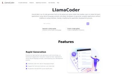 LlamaCoder screenshot