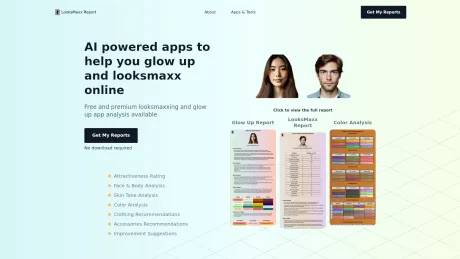 LooksMaxx Report screenshot