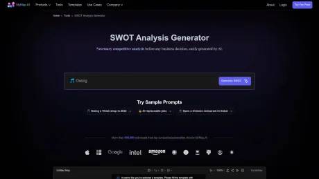 MyMap.AI Swot Analysis Generator screenshot