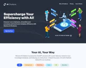 MyZone AI Chatbots screenshot