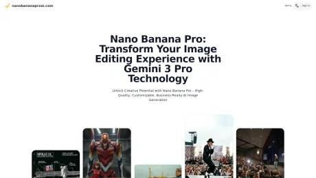NanoBananaProAI.com：Free Nano Banana AI Image Editor screenshot