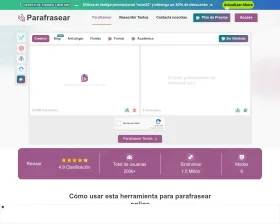 Parafrasear screenshot