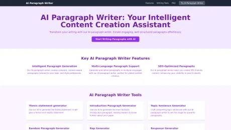 Paragraph Writer screenshot
