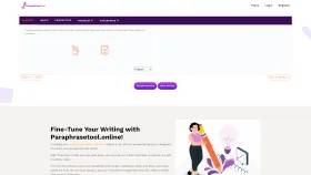 Paraphrase tool screenshot