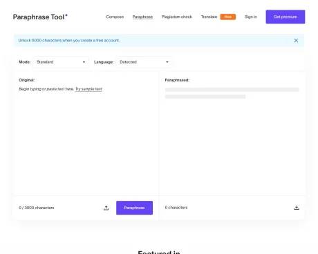 Paraphraser screenshot