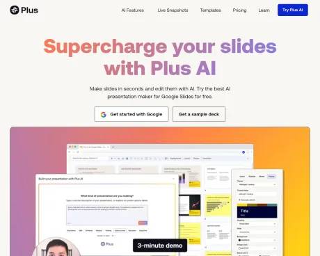Plus AI for Google Slides screenshot