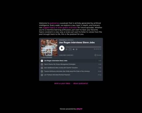 Podcast AI screenshot