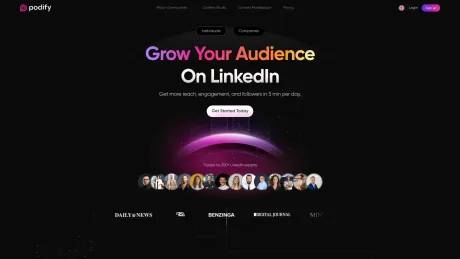 Podify.io screenshot