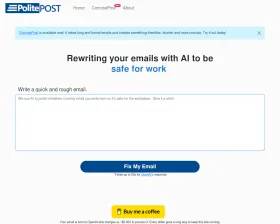 Politepost screenshot
