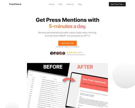 PressPulse AI screenshot