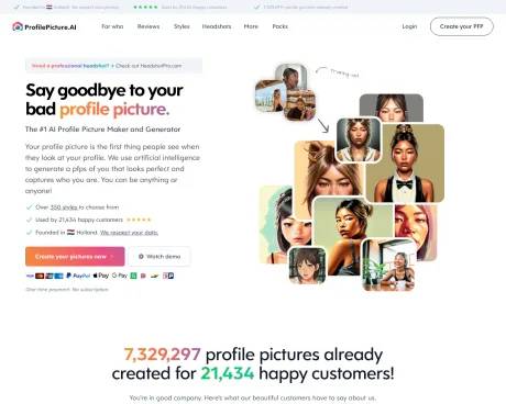 ProfilePicture AI screenshot