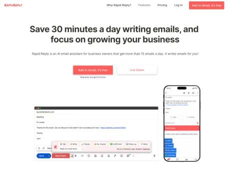 Rapidreply screenshot