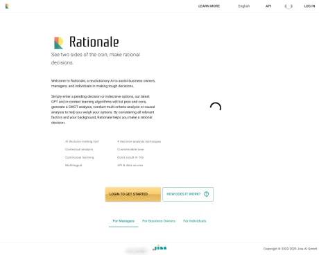 Rationale screenshot