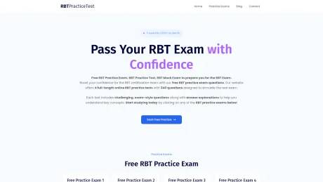 RBT Practice Test screenshot