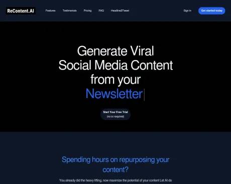 ReContent AI screenshot