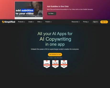 Simplified screenshot