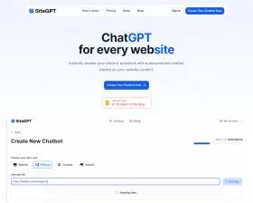 SiteGPT screenshot