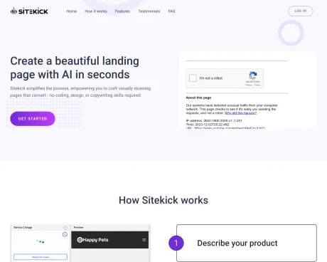 Sitekick screenshot