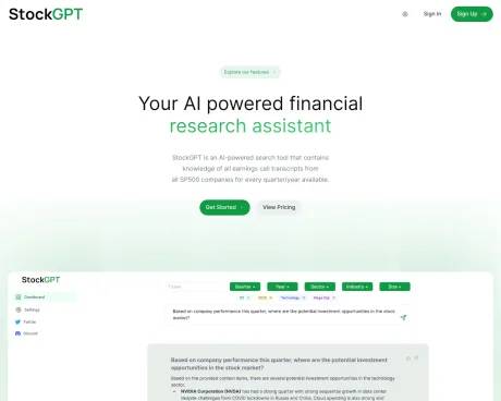 StockGPT screenshot