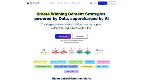 StoryChief screenshot