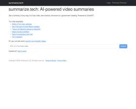 Summarize Tech screenshot