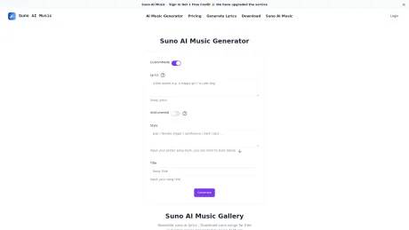 Suno AI Music screenshot