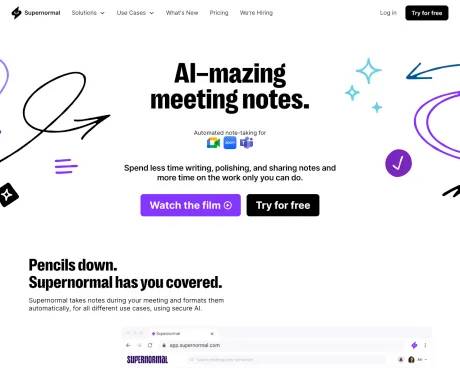 Supernormal screenshot