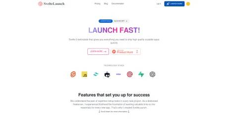 SvelteLaunch screenshot