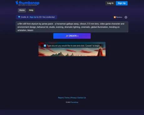 Thumbsnap screenshot