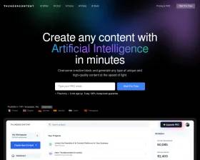 Thundercontent screenshot