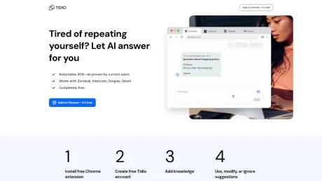 Tidio Copilot screenshot