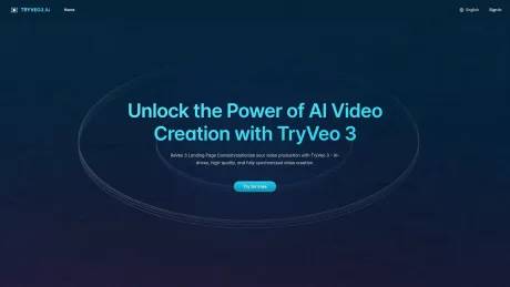 TryVeo3.ai: Free Access to Google Veo 3 for AI Video Generation screenshot
