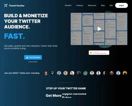 Tweethunter screenshot