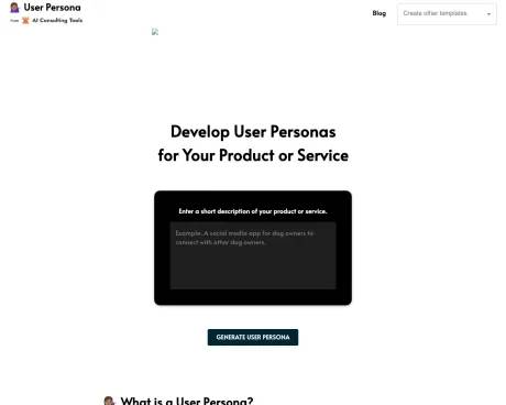 Userpersona screenshot