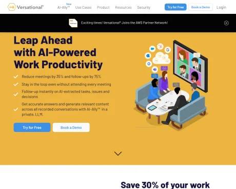 Versational screenshot