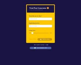 Viral Post Generator screenshot