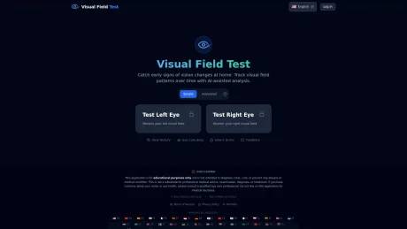 Visual Field Test screenshot