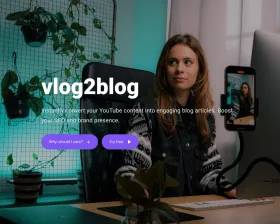 vlog2blog screenshot