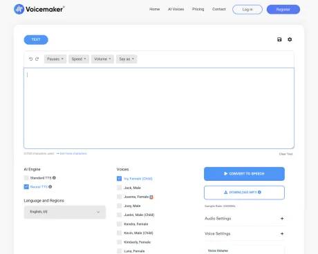 Voicemaker screenshot