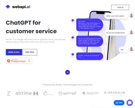 Webapi AI 2 0 screenshot