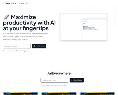WebCopilot screenshot