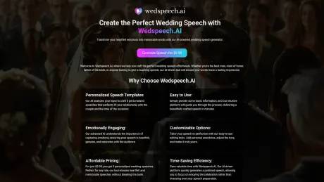 Wedspeech AI screenshot