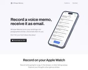 Whisper Memos screenshot