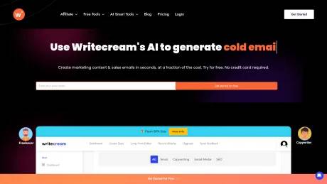 Writecream screenshot