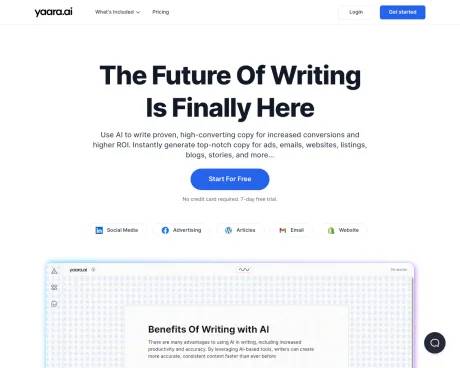 yaara AI screenshot