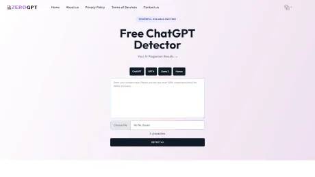 ZeroGPT  Detector screenshot